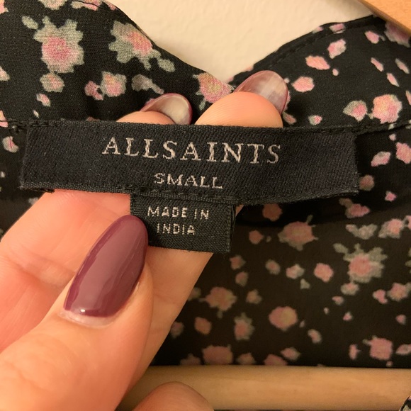 All Saints Flowy Blouse (small) - Picture 4 of 6